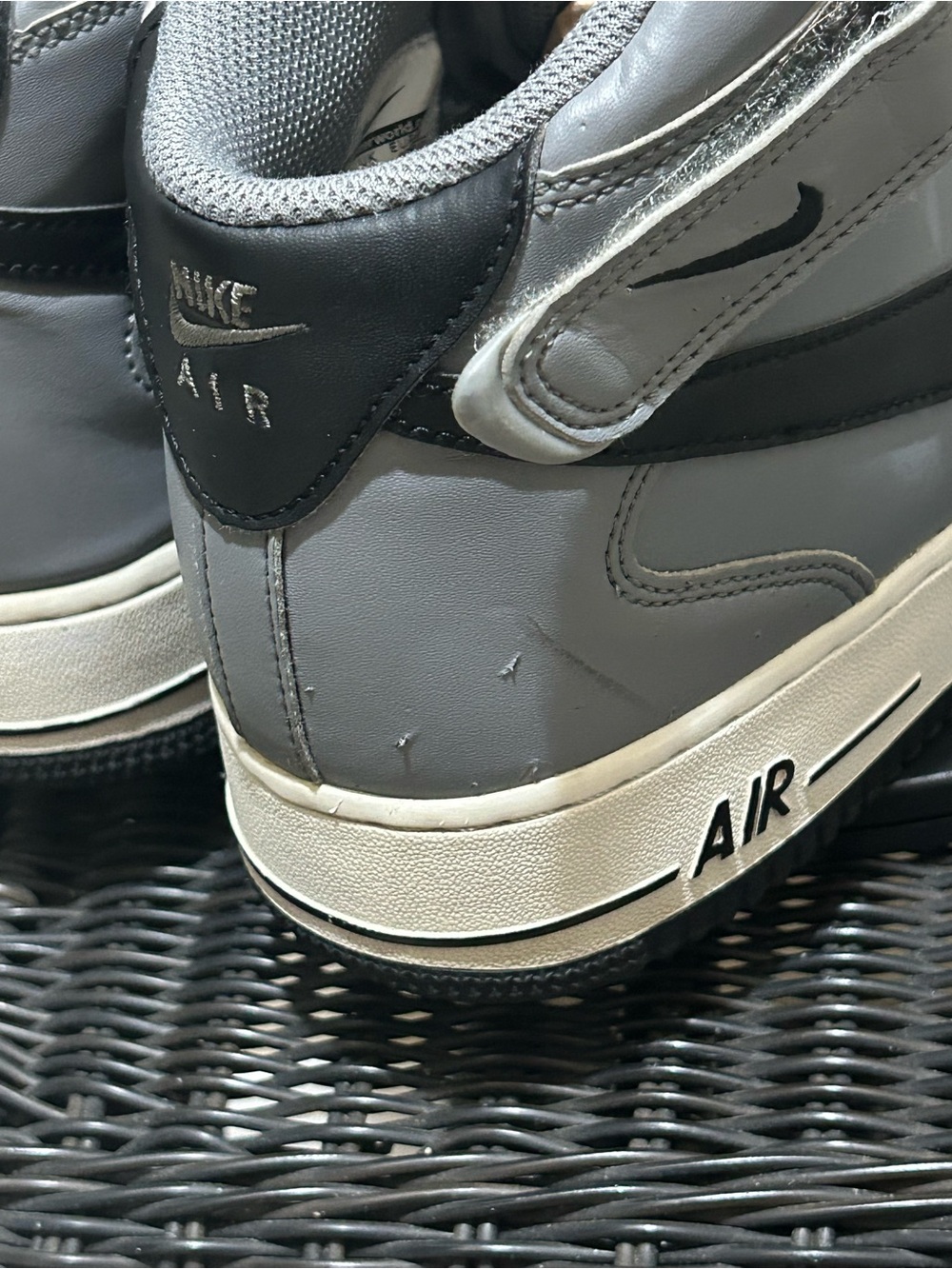 Size 12 Nike Air Force 1 Mid ‘07 Cool Grey 315123-026 - Picture 9 of 9